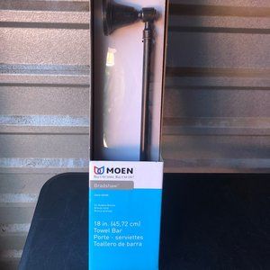Moen Bradshaw 18-in Oil-Rubbed Bronze Wall Mount Single Towel Bar